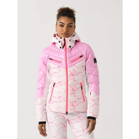 🎀ONE LEFT🎀 BOGNER FIRE + ICE X LOVESHACKFANCY FARINA SKI JACKET - Picture 1 of 12
